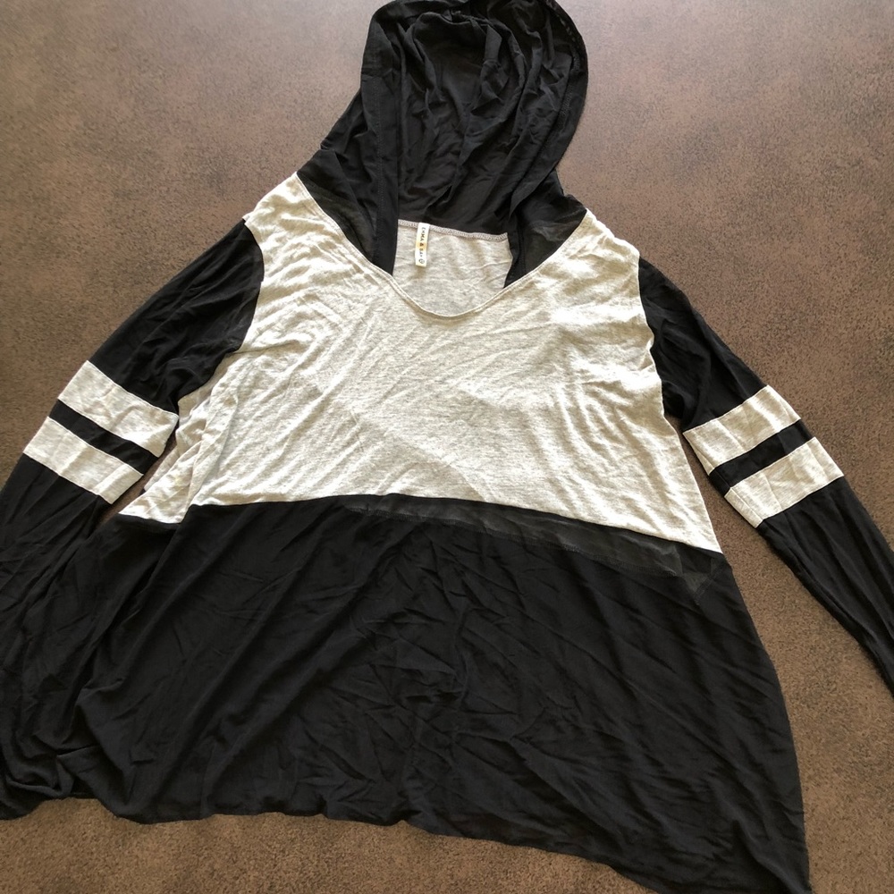 Cotton/Mesh Hoodie